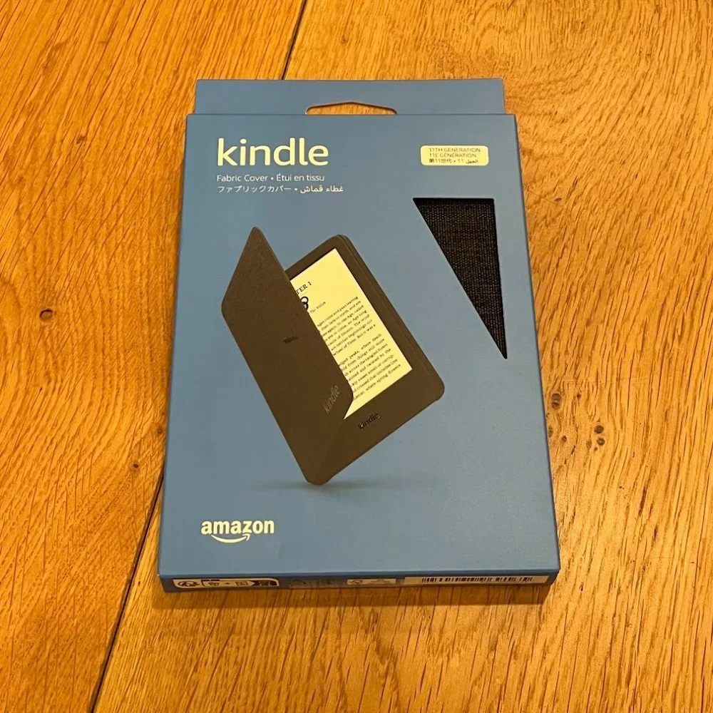 Kindle Fabric Cover (11th Gen, 2022 release) in Black, NWT